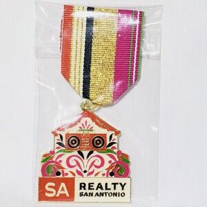 2026 San Antonio Fiesta Medal SA Realty Collectible Lap Pin Texas